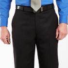 Stafford Black Stripe Dress Pants - Portly