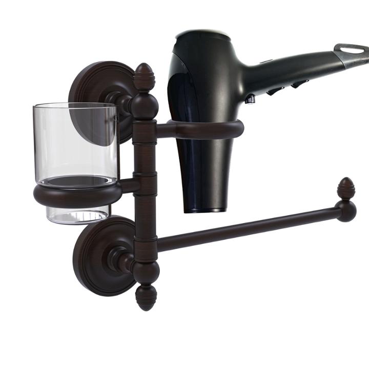 Allied Brass Prestige Regal Collection Hair Dryerholder And Organizer