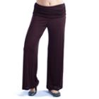 24/7 Comfort Apparel Solid Palazzo Pants