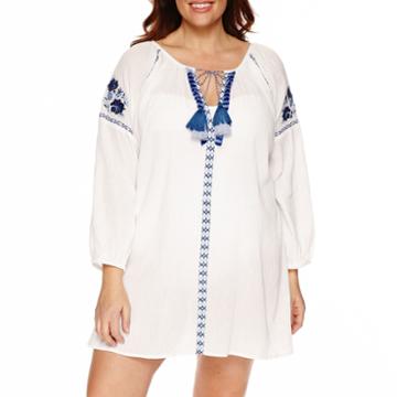 Suhani Embroidered Solid Rayon Dress