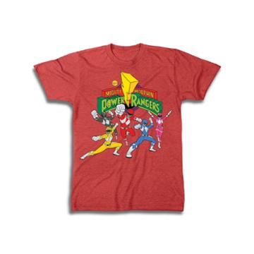 Short Sleeve Power Rangers Graphic T-shirt