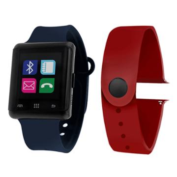 Itouch Air Air Activity Tracker & Interchangeable Band Set Blue/red Unisex Multicolor Smart Watch-jcp5553b724-nab