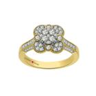 Eterno Amor Womens 3/4 Ct. T.w. Genuine Round White Diamond 14k Gold Engagement Ring