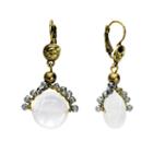 Aris By Treska Leverback Wire Wrap Detail Earrings