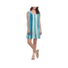 Skyes The Limit Atlantis Pleated Paint Stripe Dress- Plus