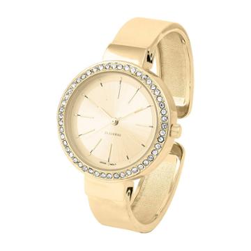 Daisy Fuentes Womens Gold Tone Bangle Watch-df124gd