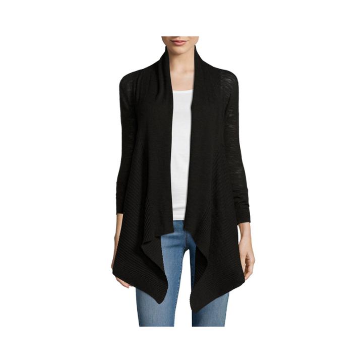 St. John's Bay 3/4 Slv Flyaway Sweater