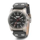 Wrist Armor C1 Mens Us Navy Black Leather Watch