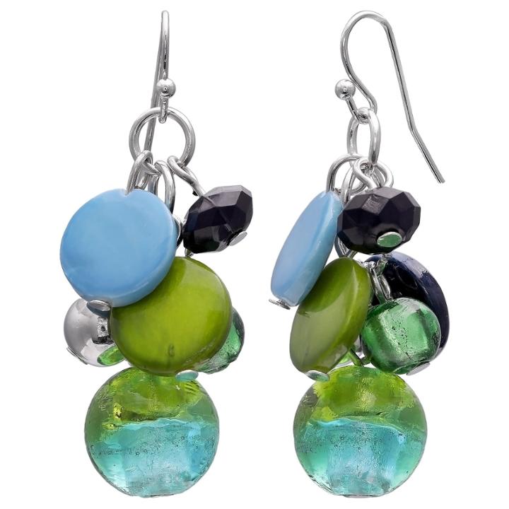 Mixit Clr 0717 Bluegreen Drop Earrings