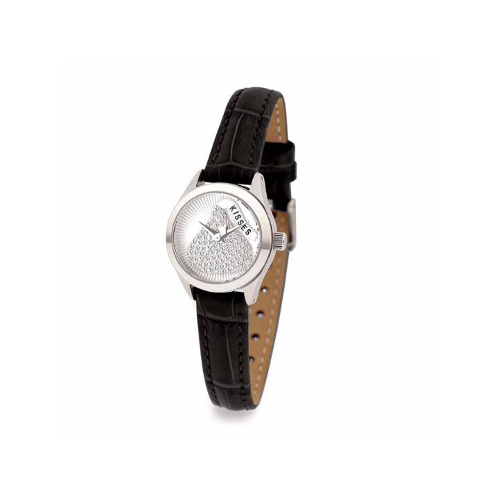 Hershey Kisses Womens Black Strap Watch-ks003slbk