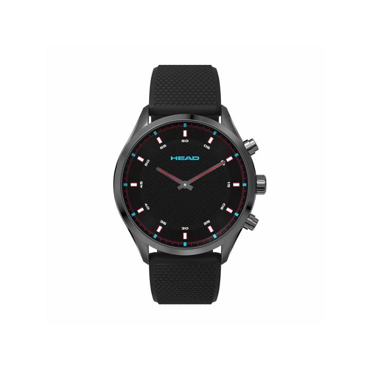 Head Advantage Mens Black Strap Watch-he-002-04