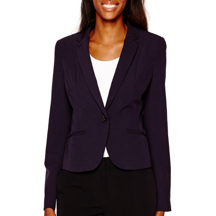 Worthington Long-sleeve One-button Jacket - Tall