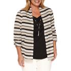 Alfred Dunner 3/4 Sleeve Layered Top Plus