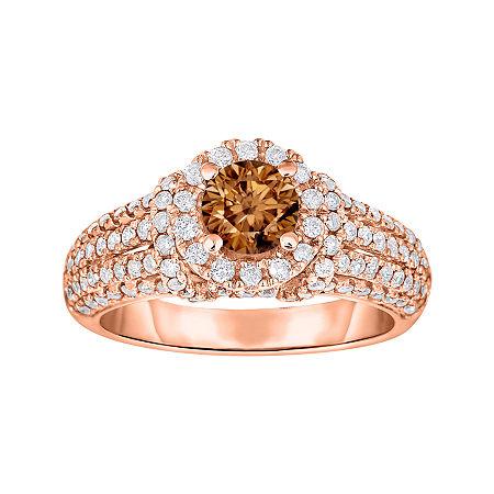 True Love, Celebrate Romance 1 Ct. T.w. Certified Champagne & White Diamond Ring