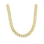 Made In Italy Mens 14k Yellow Gold 22 Hollow Curb Chain Necklace