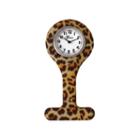 Olivia Pratt Cheetah Print Pin On Nurse Watch Womens Pocket Watch-8146