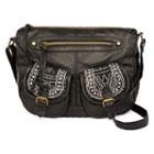 T-shirt & Jeans&trade; Washed Mini Flap Crochet Hobo Bag