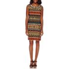 Studio 1 Sleeveless Tribal Sheath Dress