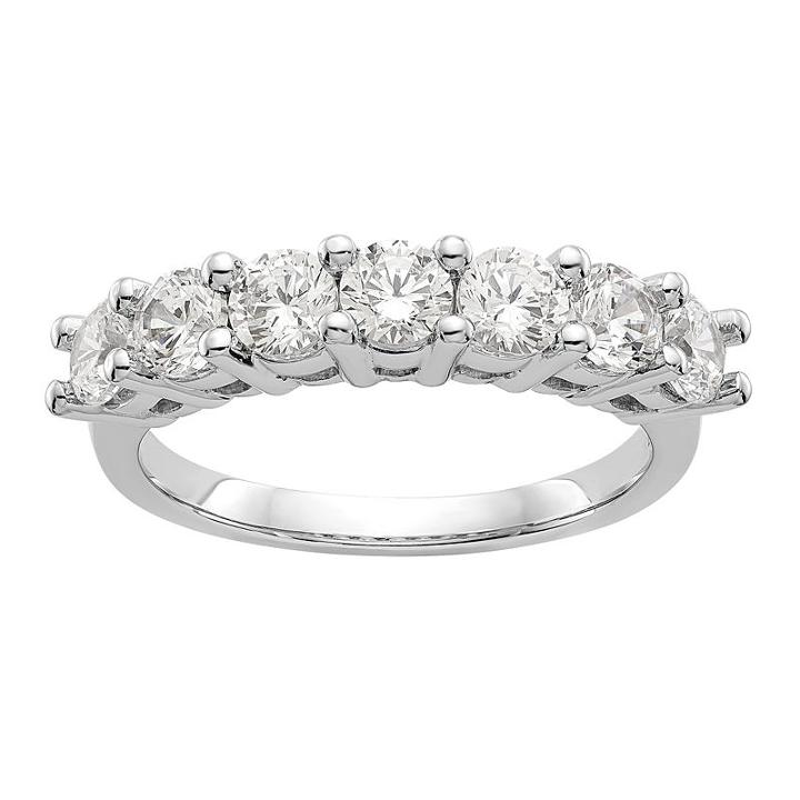 Womens 1 3/8 Ct. T.w. White Diamond 14k Gold Wedding Band