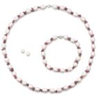 Cultured Freshwater Pearl & Genuine Tourmaline Set