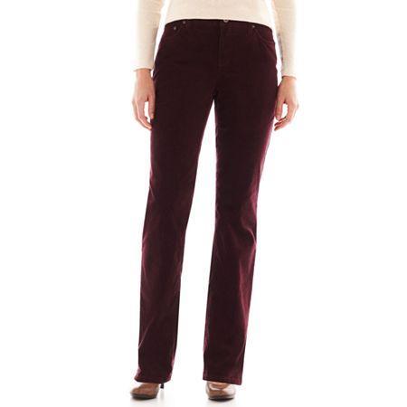 St. John's Bay Secretly Slender Straight-leg Corduroy Pants