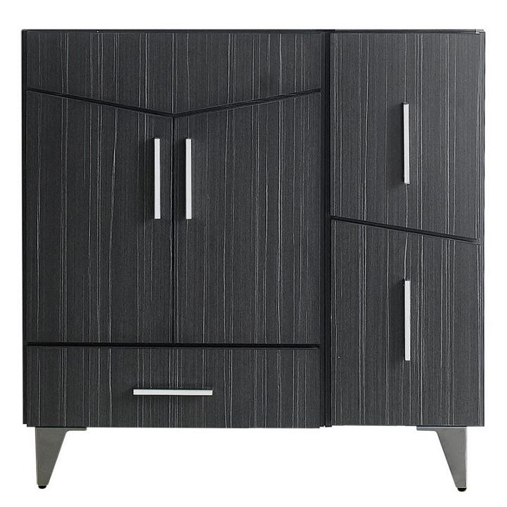 36-in. W 17-in. D Modern Plywood-melamine Vanity Base Set Only In Dawn Grey