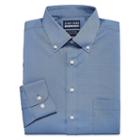 Stafford Poly Span Big And Tall Long Sleeve Woven Gingham Dress Shirt