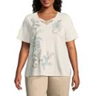 Alfred Dunner Scottsdale Scroll Floral Tee - Plus