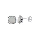 Lab-created Opal & Lab-created White Sapphire Sterling Silver Earrings