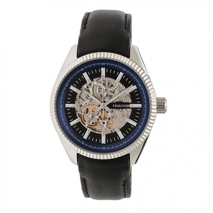 Heritor Unisex Black Strap Watch-herhr6602