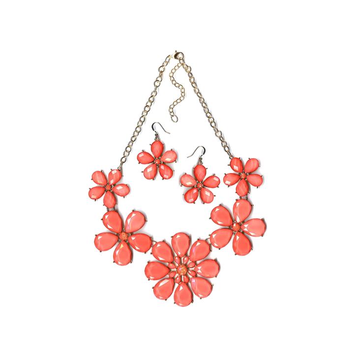 Mixit Womens 2-pc. Orange Jewelry Set