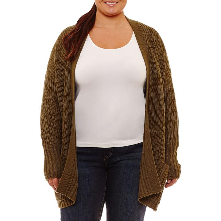 Arizona Back Lace Up Cardigan-juniors Plus