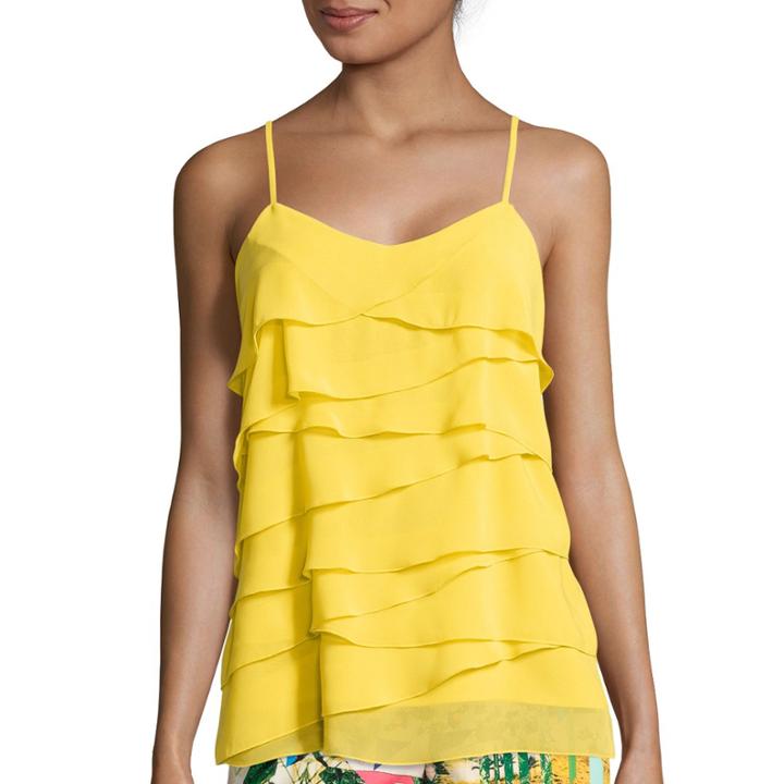 Nicole By Nicole Miller Tiered Ruffle Cami
