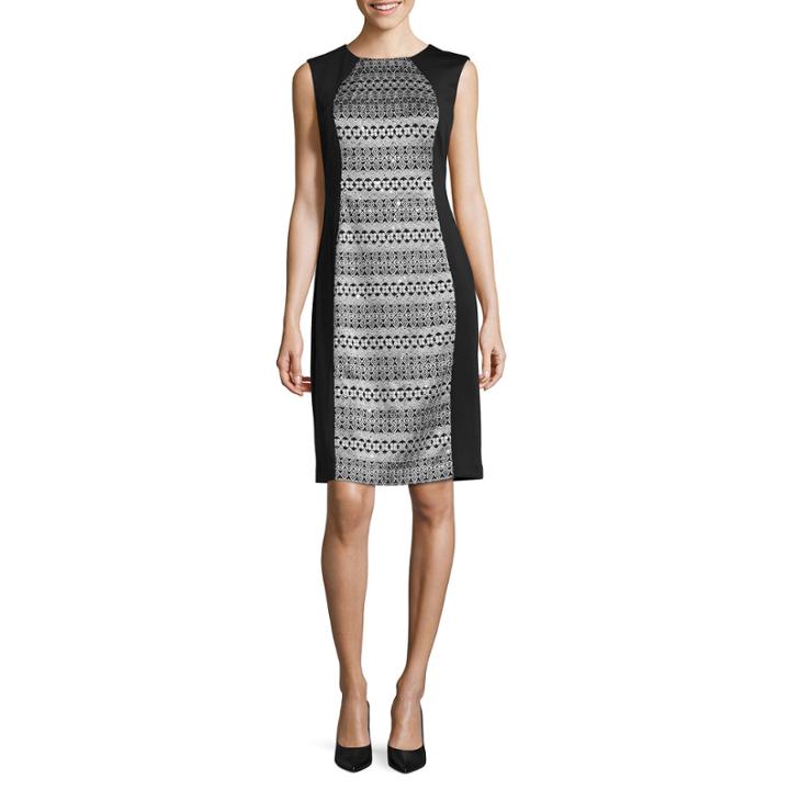 R & M Richards Sleeveless Sheath Dress