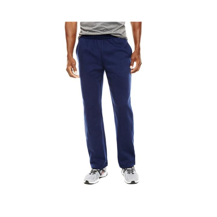 Ctn Open-bottom Straight-leg Fleece Pants