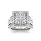3 Ct. T.w. Diamond 10k White Gold Engagement Ring