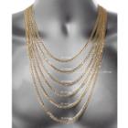 Made In Italy Solid Figaro 22 Inch Chain Necklace