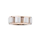 1/6 Ct. T.w. Diamond White Ceramic Buckle Band
