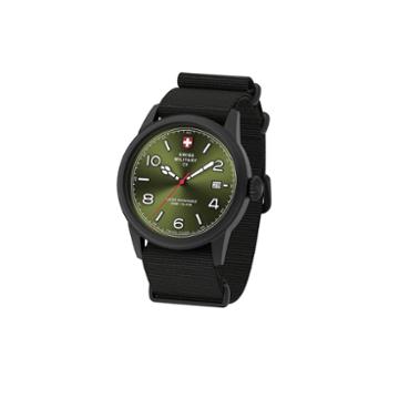 Swiss Military By Charmex Vintage Mens Black Strap Watch-78335 8 H