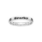 Sterling Silver Personalized Paw Print Ring
