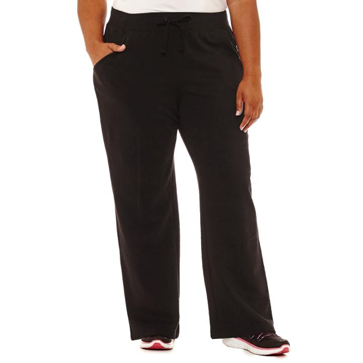 St. John's Bay Active Basic Fleece Pant-plus
