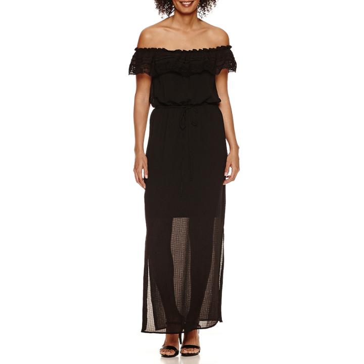 Emma And Michele Sleeveless Grid Maxi Dress