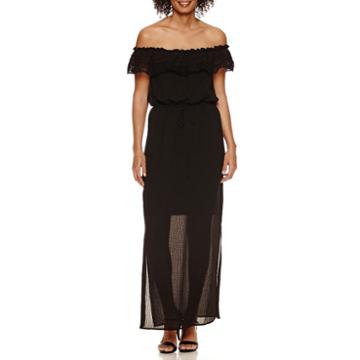 Emma And Michele Sleeveless Grid Maxi Dress