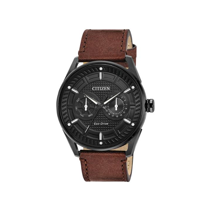 Drive From Citizen Mens Brown Strap Watch-bu4025-08e