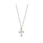 Symbols Of Faith Religious Jewelry Womens White Pendant Necklace