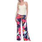 White Mark World Of Color Abstract Palazzo Pants