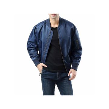 Landing Leather Ma-1 Woven Bomber Jacket