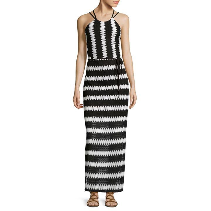 A.n.a Sleeveless Chevron Maxi Dress
