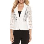 R & K Originals 3/4 Sleeve Notch Collar Jacket