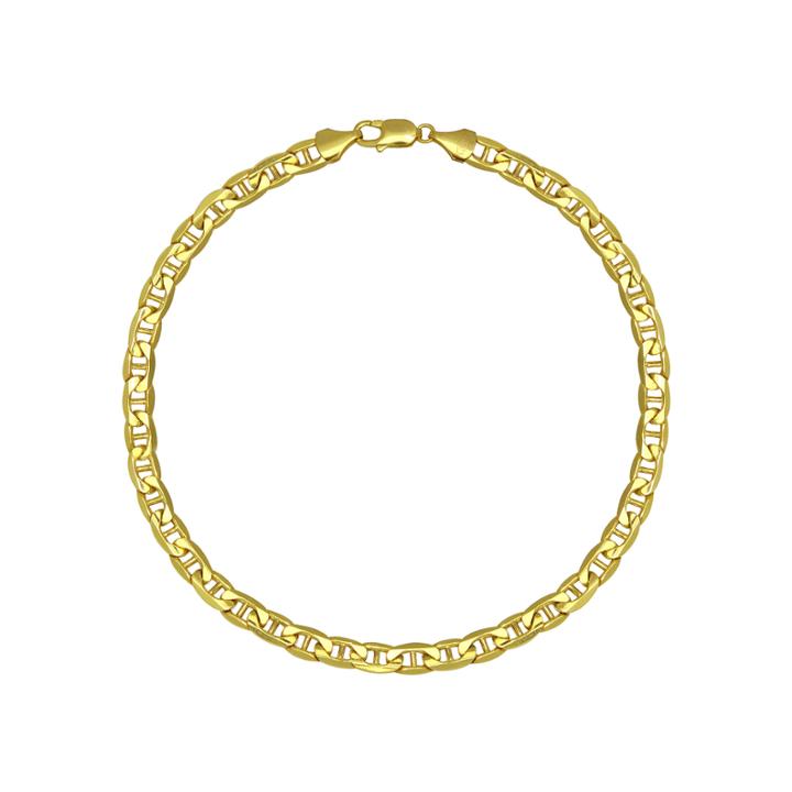 Made In Italy 10k Yellow Gold 22 Hollow Mariner Chain